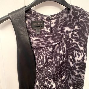 Danier Italian Leather Dress, Cheetah Print
